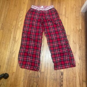 Hollister Red Plaid Sleep Pants